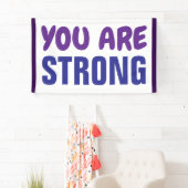 Sie sind eine starke Lila Blue Persist-Ermutigung Banner (Insitu)