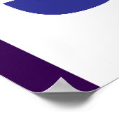 Sie sind eine starke Lila Blue Persist-Ermutigung Poster (Ecke)