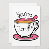 Sie sind eine Tea-riffic-benutzerdefinierte Karte (Vorne/Hinten)