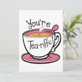 Sie sind eine Tea-riffic-benutzerdefinierte Karte (Stehend Vorderseite)