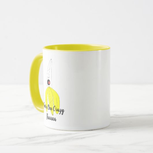 Sie sind eine verrückte Banane Tasse (Vorderseite Links)
