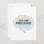 Sie sind eine wertvolle Motivation Postkarte (Vorne/Hinten)