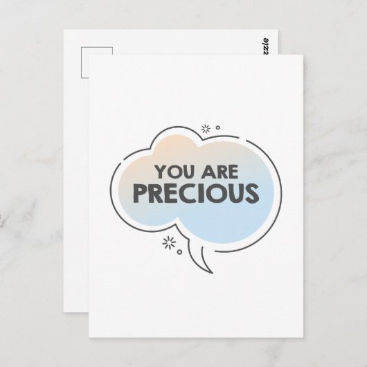 Sie sind eine wertvolle Motivation Postkarte (Vorne/Hinten)