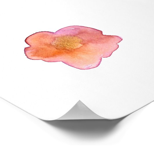 Sie sind eine wunderschöne Wasserfarbenflora Poster (Ecke)