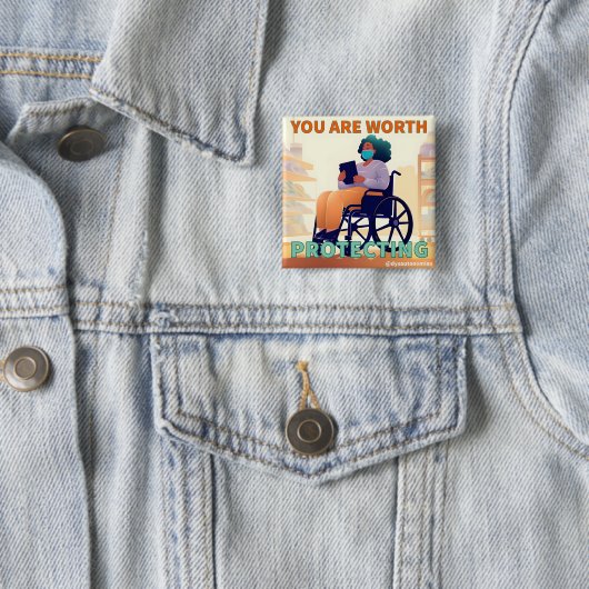 Sie sind einen schützenswerten Knopf wert Button (Beispiel)