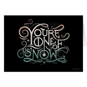 Sie sind einer von uns jetzt farbenfrohe Grafik