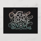 Sie sind einer von uns jetzt farbenfrohe Grafik Postkarte (Vorderseite)