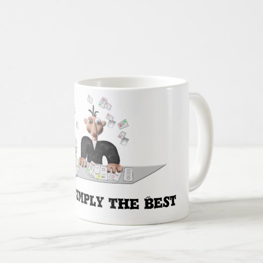 Sie sind einfach das Beste. Personalisierter Text Kaffeetasse (VorderseiteRechts)