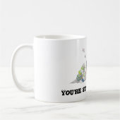 Sie sind einfach das Beste. Personalisierter Text Kaffeetasse (Links)