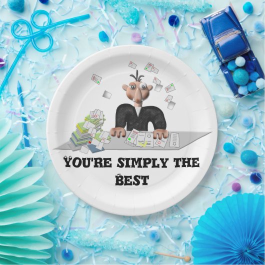 Sie sind einfach das Beste. Personalisierter Text Pappteller (Party)