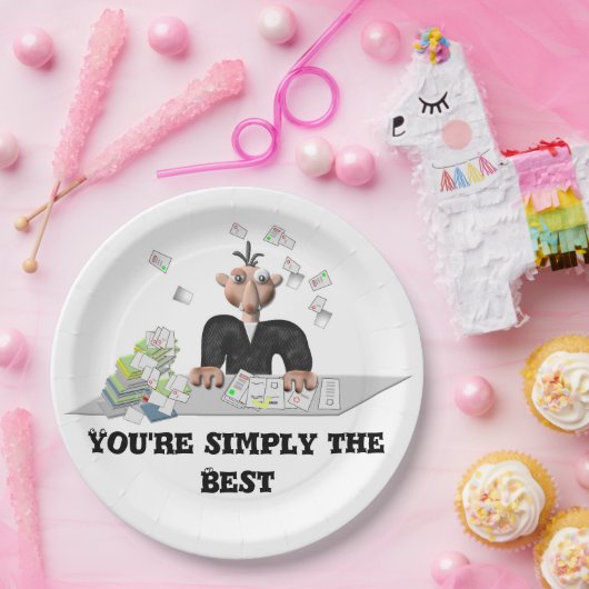 Sie sind einfach das Beste. Personalisierter Text Pappteller (Party)