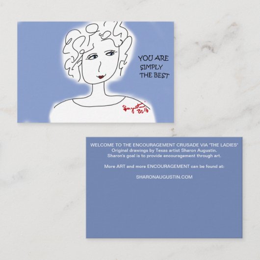 SIE SIND EINFACH DAS BESTE - REGEN SIE KARTE AN (Vorne/Hinten)