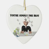 Sie sind einfach der beste .Personalisierte Text Keramik Ornament (Rechts)