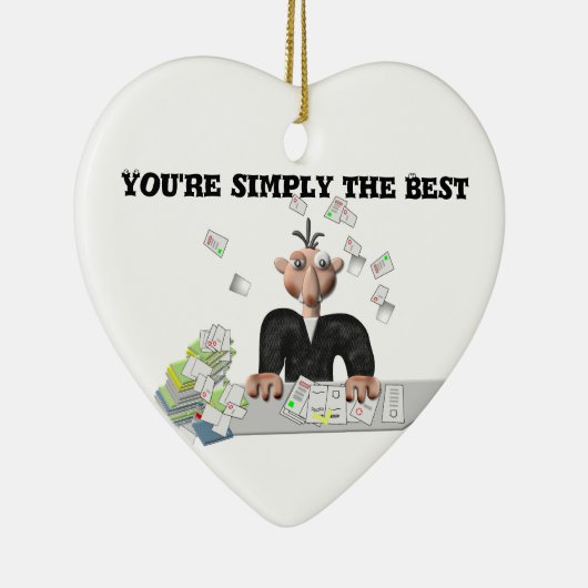 Sie sind einfach der beste .Personalisierte Text Keramik Ornament (Rechts)