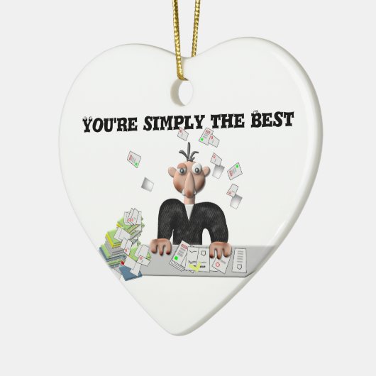 Sie sind einfach der beste .Personalisierte Text Keramik Ornament (Links)