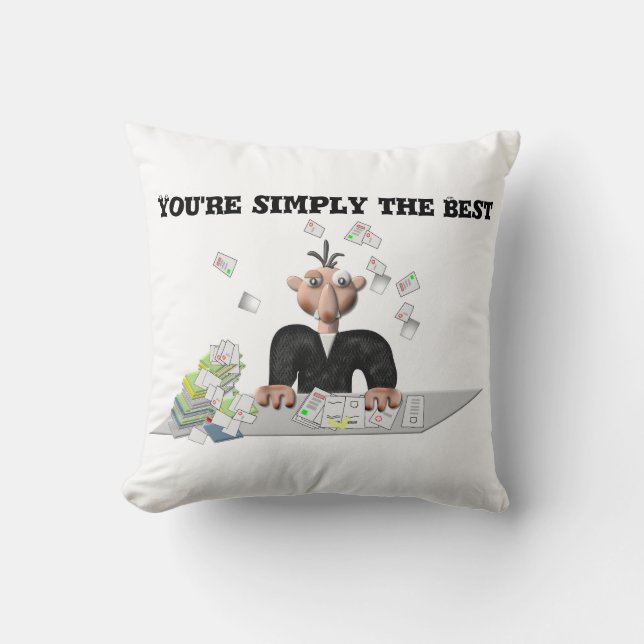 Sie sind einfach der beste .Personalisierte Text Kissen (Vorderseite)