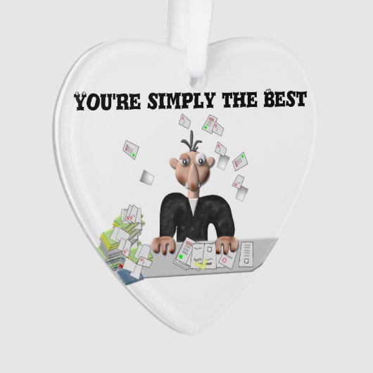 Sie sind einfach der beste .Personalisierte Text Ornament (Vorderseite)