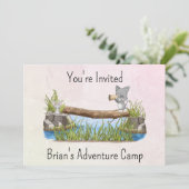 Sie sind eingeladen Adventure Camp Seven Line Cust Einladung (Stehend Vorderseite)