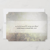 Sie sind eingeladen Ausgezeichnete Ticket Corporat Einladung (Rückseite)