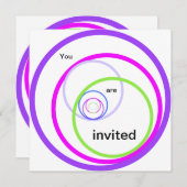 Sie sind eingeladen. Bitte melden Sie sich an Einladung (Vorne/Hinten)