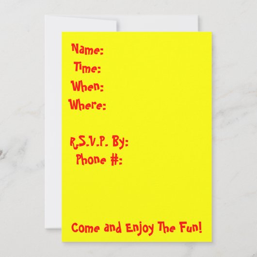 Sie sind eingeladen!-Blume Design Einladung (Rückseite)