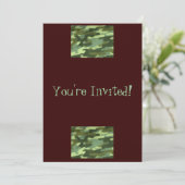 Sie sind eingeladen!-Camouflage Design Einladung (Stehend Vorderseite)