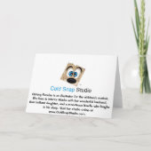 "Sie sind eingeladen" Cupcake Gruß Einladung (Rückseite)