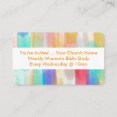 Sie sind eingeladen, die Bibel-Studie der Frauen R Visitenkarte (Vorderseite)