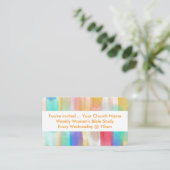 Sie sind eingeladen, die Bibel-Studie der Frauen R Visitenkarte (Stehend Vorderseite)