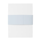 Sie sind eingeladen einfache, moderne Blue Wedding Einladungsbanderole (Rückseitenbeispiel)