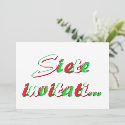 Sie sind eingeladen einladung (Stehend Vorderseite)