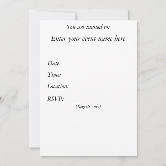 Sie sind eingeladen einladung (Rückseite)