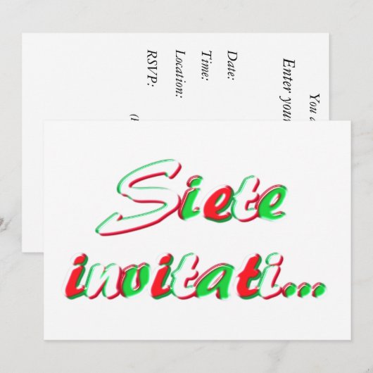 Sie sind eingeladen einladung (Vorne/Hinten)