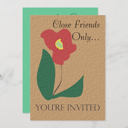 Sie sind eingeladen einladung (Vorne/Hinten)