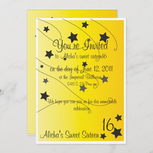 Sie sind eingeladen einladung (Vorne/Hinten)