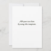 Sie sind eingeladen! Einladung (Rückseite)