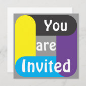 Sie sind eingeladen einladung (Vorne/Hinten)