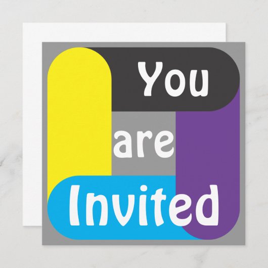 Sie sind eingeladen einladung (Vorne/Hinten)