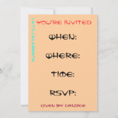 Sie sind eingeladen einladung (Rückseite)