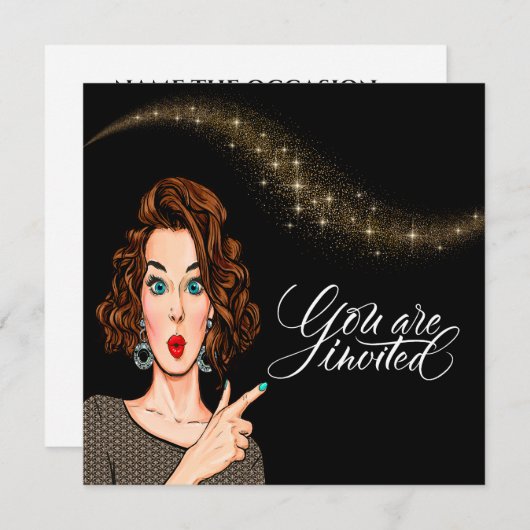 Sie sind eingeladen einladung (Vorne/Hinten)