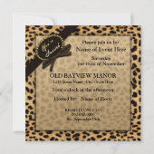 Sie sind eingeladen - Einladung - Leopard Print (I (Rückseite)