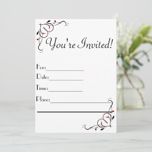 Sie sind eingeladen Einladungen (Stehend Vorderseite)