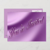 Sie sind eingeladen einladungspostkarte (Vorne/Hinten)