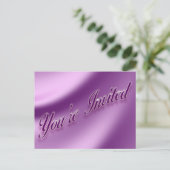 Sie sind eingeladen einladungspostkarte (Stehend Vorderseite)