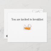 Sie sind eingeladen einladungspostkarte (Vorne/Hinten)