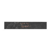 Sie sind eingeladen, elegantes Script Copper Black Einladungsbanderole (Flach)
