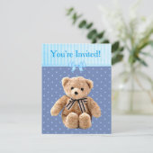 Sie sind eingeladen, es ist eine Boy Baby Shower E Einladung (Stehend Vorderseite)