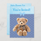 Sie sind eingeladen, es ist eine Boy Baby Shower E Einladung (Vorne/Hinten)