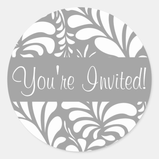 Sie sind eingeladen Fern Flora Envelope Sticker Si (Vorderseite)