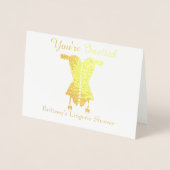 Sie sind eingeladen Lingerie Brautparty Folienkarte (Vorderseite)